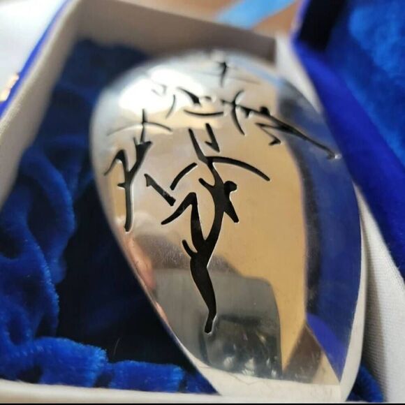 1950 Artisan silver belt buckle archer Antonio Pineda Mexican artist - Picture 2 of 9